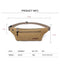 AIREEBAY Men Casual Durable Fanny Waist Pack Male Waist Bags Belt Canvas 2019 New Hip Bum Military Bag Pouch Three Zipper Pocket