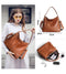 Genuine Leather  Luxury Top-handle Ladies Bucket Shoulder Designer Band Large Crossbody Bag