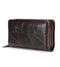 Business Genuine Leather Clutch Wallet Men Long Leather Phone Bag Purse Male  Large Size Handy Coin Wallet Card Holder Money Bag