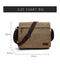 Fashion Solid Men Canvas Messenger Satchel Buckle Casual Portable Simple Shoulder Bag