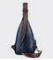 Men Fashion Crossbody Bag Theft proof Rotatable Button Open Leather Shoulder Bags Chest Waist Pack