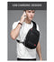 Men Chest bag for 9.7" iPad USB Charging Short Trip Messenger Bags Water Repellent Crossbody Bag