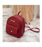 Mini Backpack Women PU Leather Shoulder Bag For Teenage Girls Kids Multi-Function Bagpack