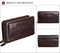 Quality Cowhide Men Clutch Wallets Genuine Leather Long Purses Business Large Capacity Wallet Double Zipper Phone Bag For Male