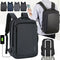 Litthing Laptop Backpack Mens Waterproof Back Pack USB Charging Bags