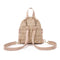 Ladies Fashion Straw Pearl Backpack Zipper Travel Casual Summer Multifunction Shoulder Bag