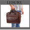 Men Genuine Leather Handbags Casual Leather Laptop Bags Male Business Travel Messenger Bags Men's Crossbody Shoulder Bag