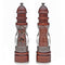 Wooden Salt and Pepper Grinder Set - Wood and Acrylic Mills, Adjustable coarseness ceramic grinder