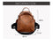 Solid Color PU Leather Backpacks For Women 2020 Fashion Small Backpack For School Teenagers Girls